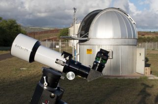 Image 1: The authors set up the Explore Scientific Essential Series 80-mm Apo to visually test the instrument’s capabilities.