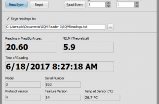 Knightware SQM Reader for Unihedron Sky Quality Meter