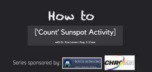 How to ‘Count’ Sunspot Activity