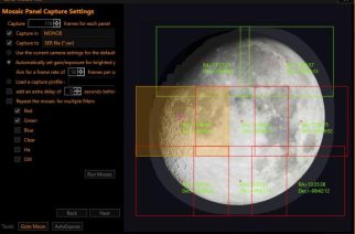 SharpCap Updates to Solar and Lunar Mosaic Tools